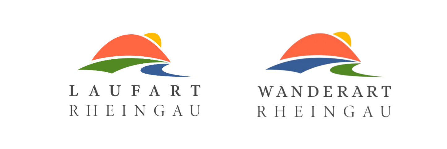 Laufart Rheingau und Wanderart Rheingau Logo