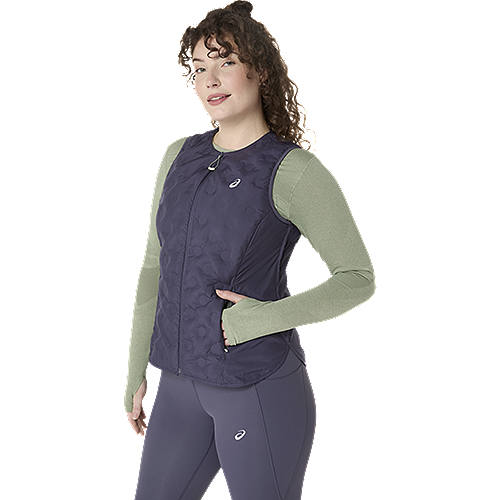 Asics Nagino Run Padded Veste Damen ORCHID/DIVE BLUE Bild 2