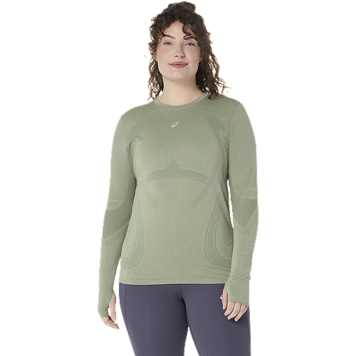 Asics Road Seamless Long Sleeve Top Damen BLUE COAST/GLACIER GREY Bild 1