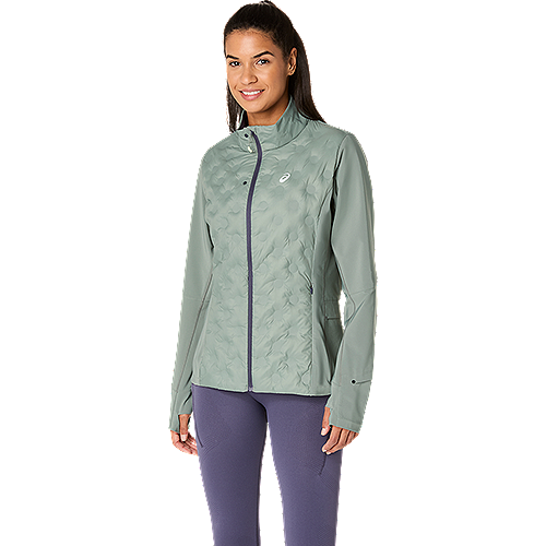 Asics Road Winter Jacket Damen BLUE COAST/GLACIER GREY Bild 2
