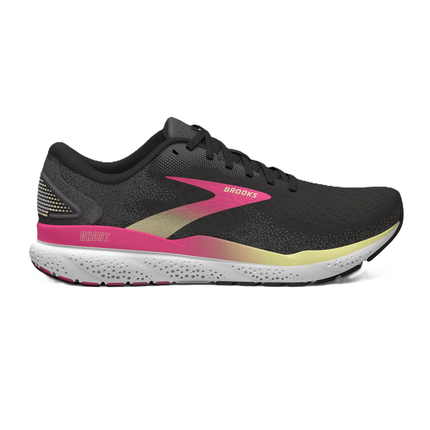 Brooks Ghost 16 Damen Black/Pink/Yellow Bild 1