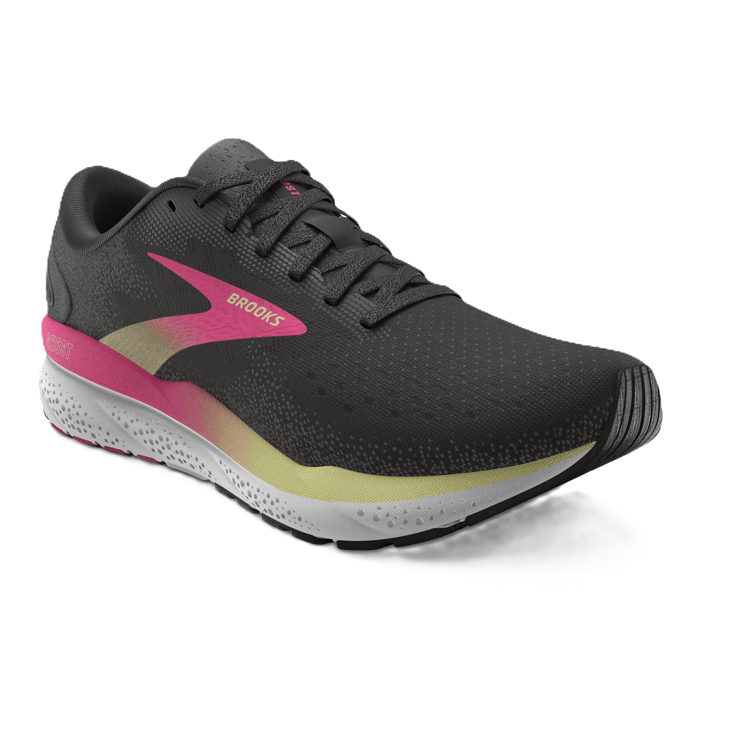 Brooks Ghost 16 Damen Black/Pink/Yellow Bild 2