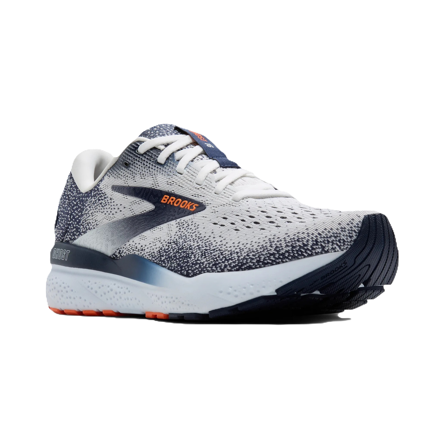 Brooks Ghost 16 Herren White/Peacoat/Orange Bild 1