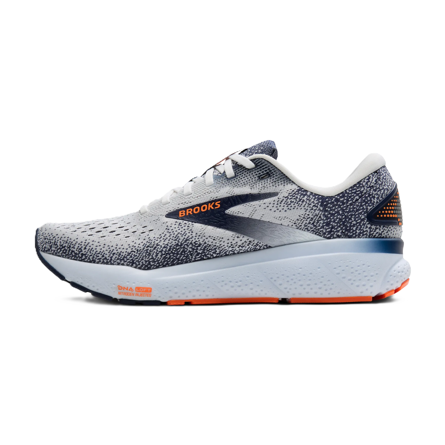
                  
                    Brooks Ghost 16 Herren White/Peacoat/Orange Bild 3
                  
                