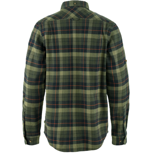 Fjällräven Singi Heavy Flannel Shirt M Herren Black-Deep Forest Bild 2