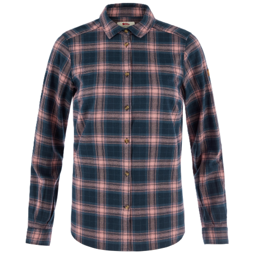 Fjällräven Övik Classic Flannel Shirt W Damen Dark Navy-Dusty Rose Bild 3