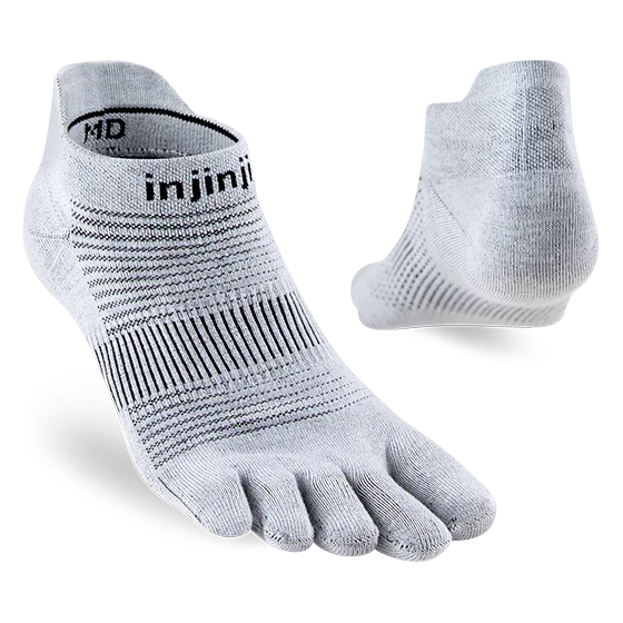 Injinji Run Lightweight No-Show Laufsocken Gray Bild 1