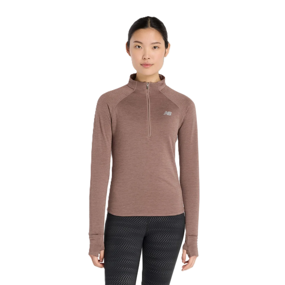 New Balance Athletics Heat Grid 1/2 Zip Langarmshirt Damen EAT Bild 1