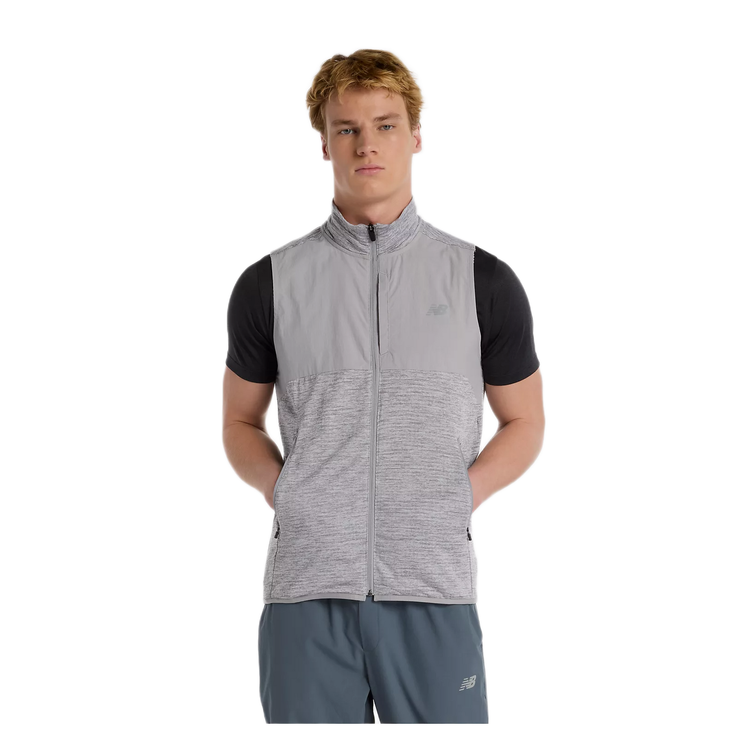New Balance Heat Grid Weste Herren AthlGrey AG Bild 1