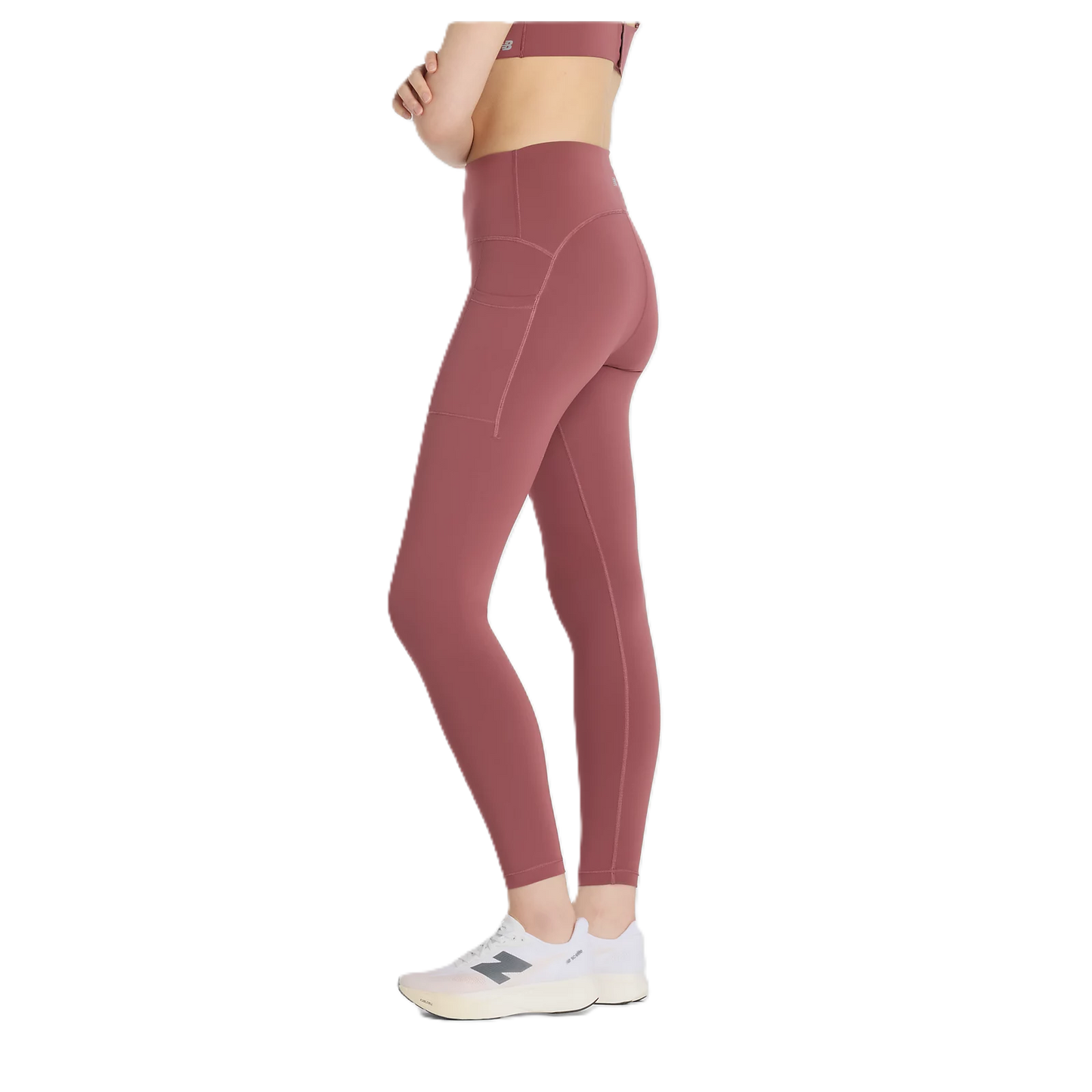 
                  
                    New Balance Sleek Pocket High Rise Leggings Damen WAD Bild 4
                  
                