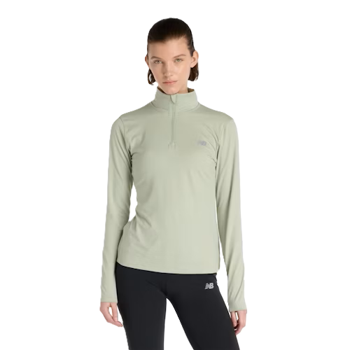 New Balance Sport Essentials Space Dye Quarter Zip Langarmshirt Damen GAS Bild 1