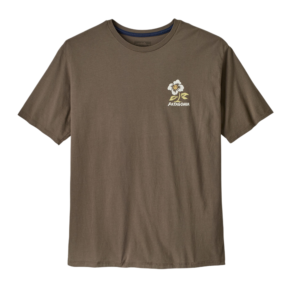 Patagonia Balance Organic T-Shirt Herren Peace Seeds: Marlow Brown Bild 1