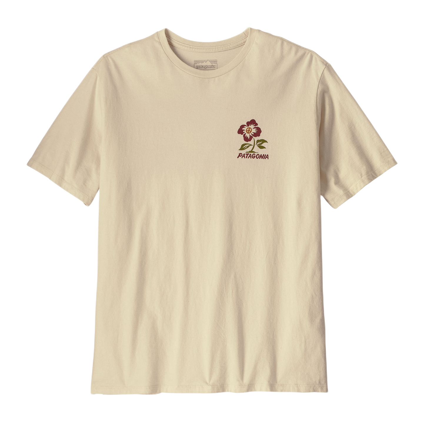 Patagonia Balance Organic T-Shirt Herren Peace Seeds: Undyed Natural Bild 1