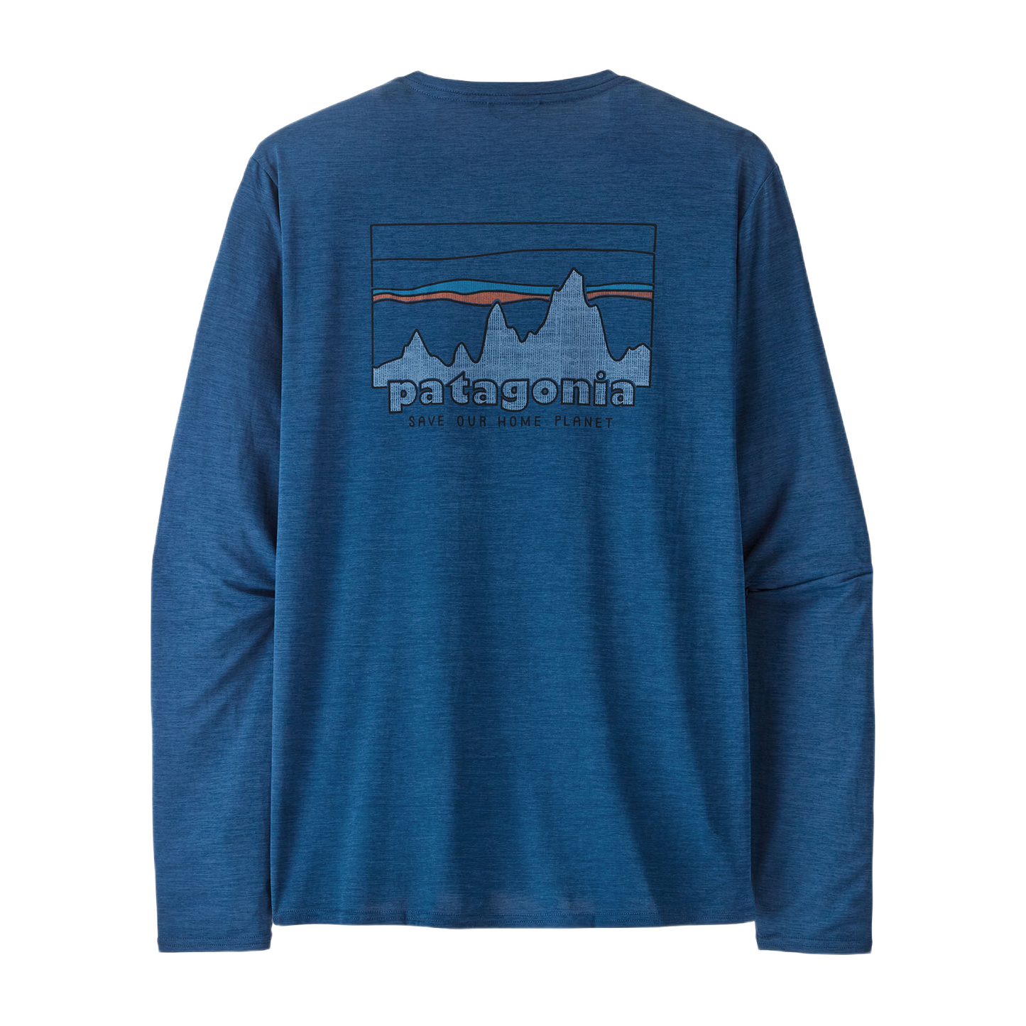 Patagonia Cap Cool Daily Graphic Langarm Shirt Herren "73 Skyline: Clement Blue X-Dy Bild 2