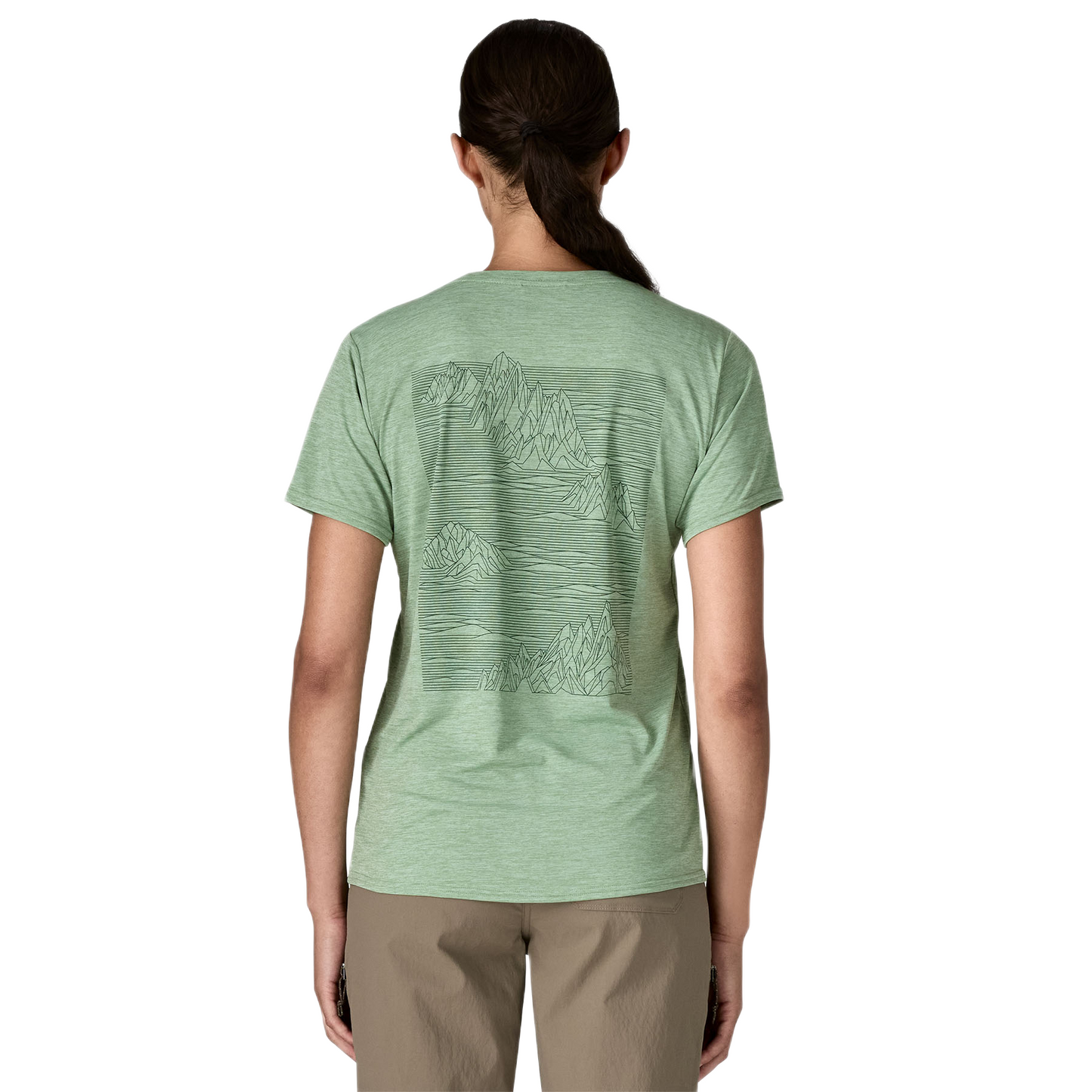 Patagonia Cap Cool Daily Graphic Shirt Damen Strataspire: Ellwood Green X-D Bild 4