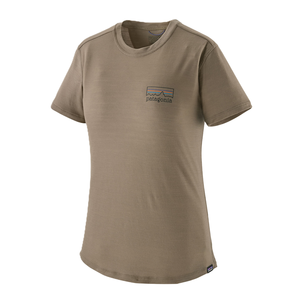 Patagonia Cap Cool Merino Blend Graphic Shirt Damen Fitz Roy Strata: Wing Grey Bild 1