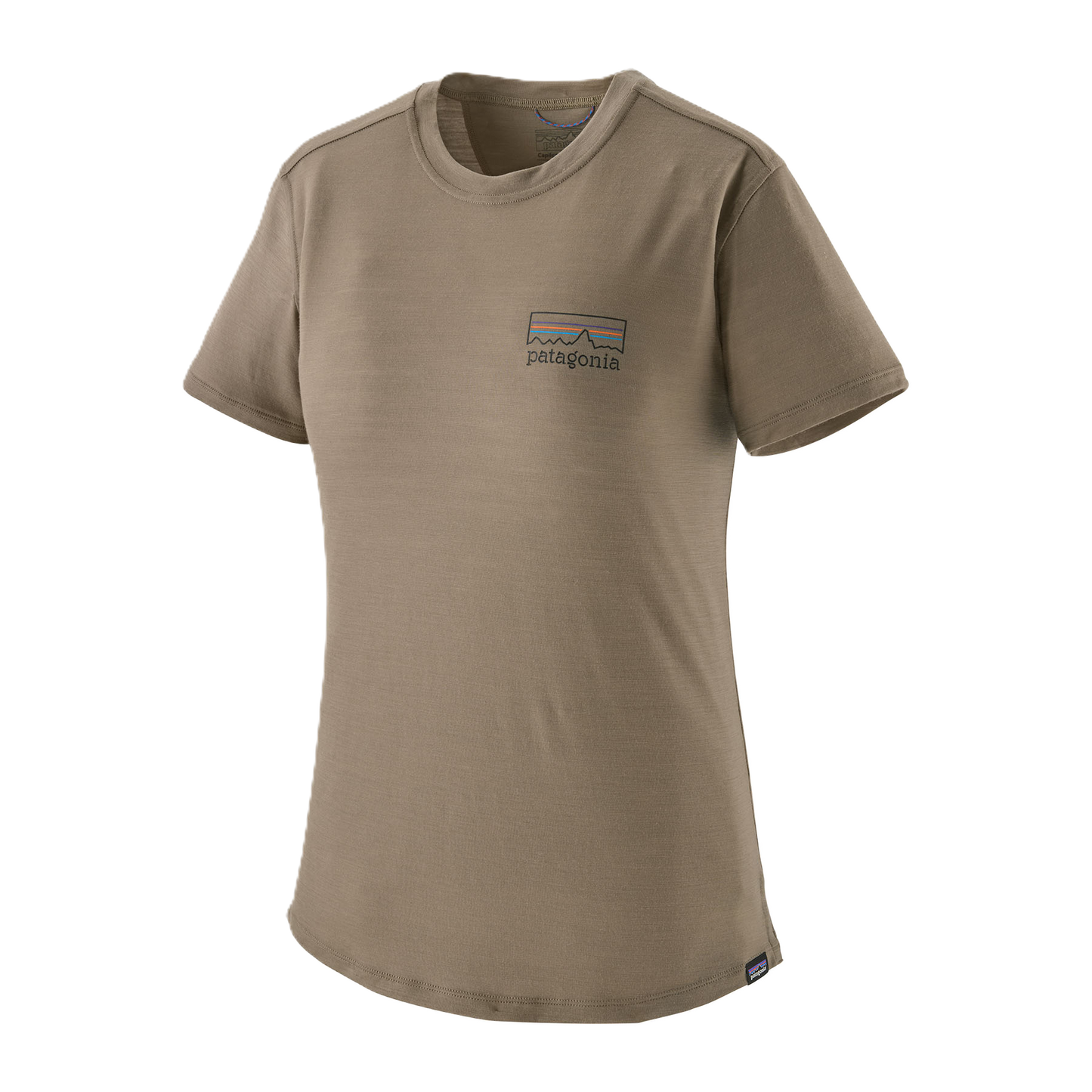 Patagonia Cap Cool Merino Blend Graphic Shirt Damen Fitz Roy Strata: Wing Grey Bild 1