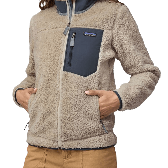 Patagonia Classic Retro-X® Fleece Jacket Damen Natural w/Smolder Blue Bild 1