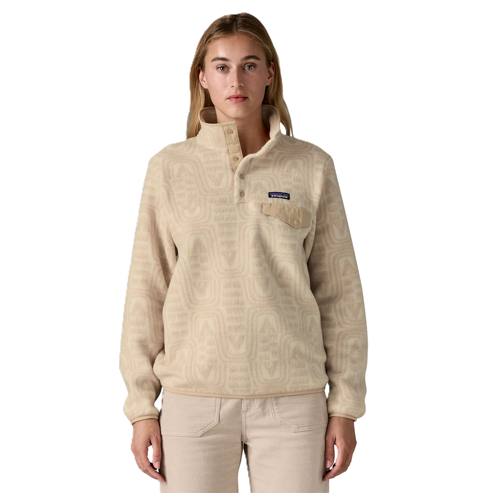Patagonia Lightweight Synchilla® Snap-T® Fleece Pullover Damen Flow: Dyno White Bild 2