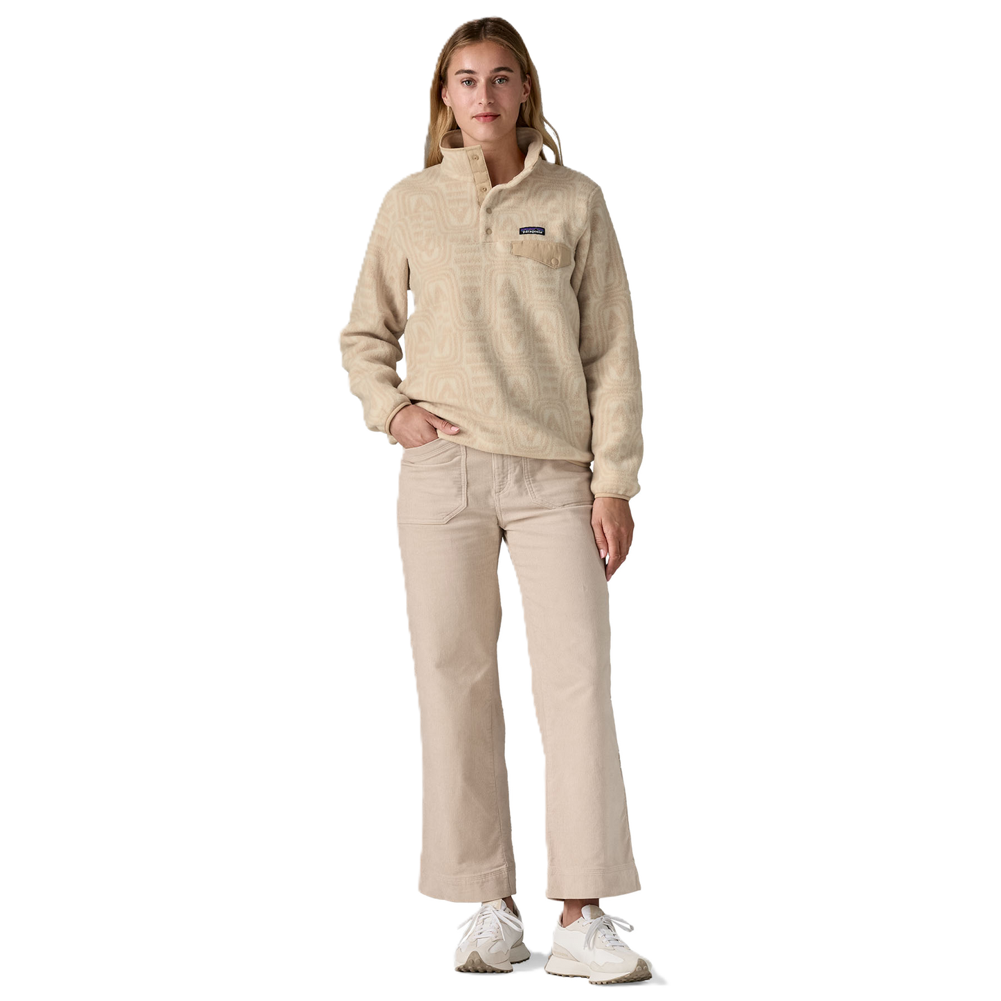 
                  
                    Patagonia Lightweight Synchilla® Snap-T® Fleece Pullover Damen Flow: Dyno White Bild 4
                  
                