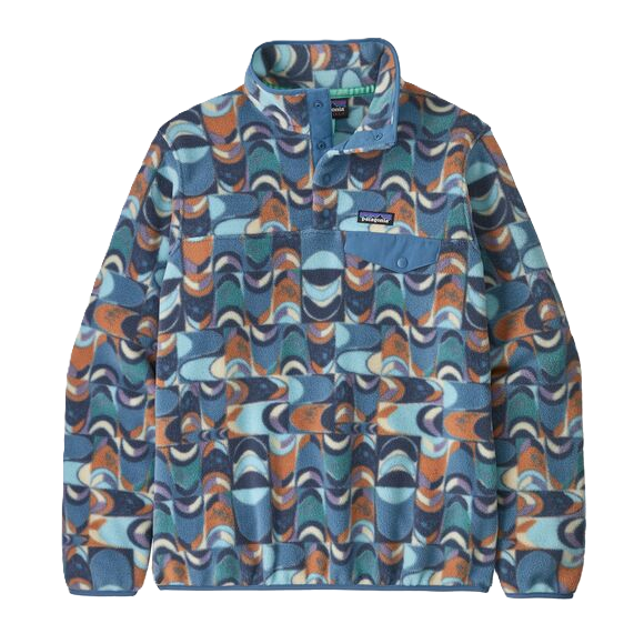 Patagonia Lightweight Synchilla® Snap-T® Fleece Pullover Damen Swallowtail Geo: Still Blue Bild 1