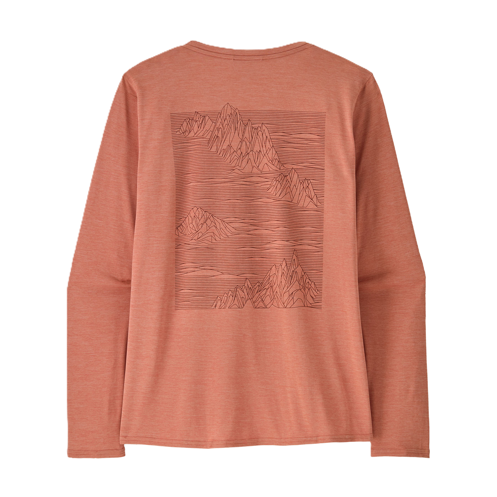 Patagonia Long-Sleeved Capilene® Cool Daily Graphic Shirt Damen Strataspire: Moment Pink X-Dye Bild 2