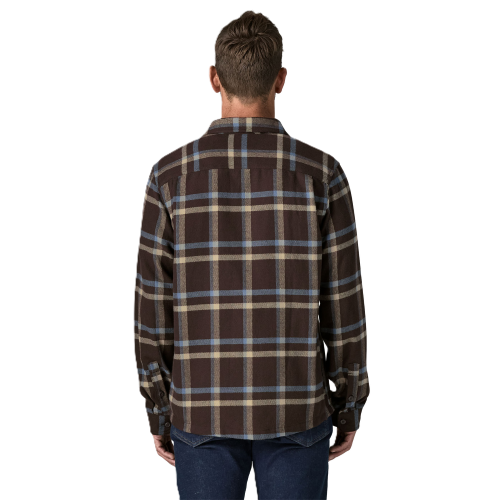 Patagonia Men's Fjord Flannel Shirt Herren Crossing: Den Brown Bild 2