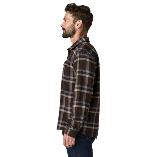 Patagonia Men's Fjord Flannel Shirt Herren Crossing: Den Brown Bild 3