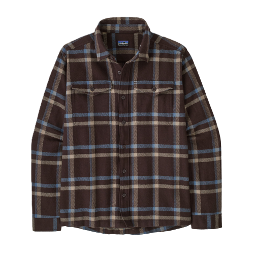 Patagonia Men's Fjord Flannel Shirt Herren Crossing: Den Brown Bild 4