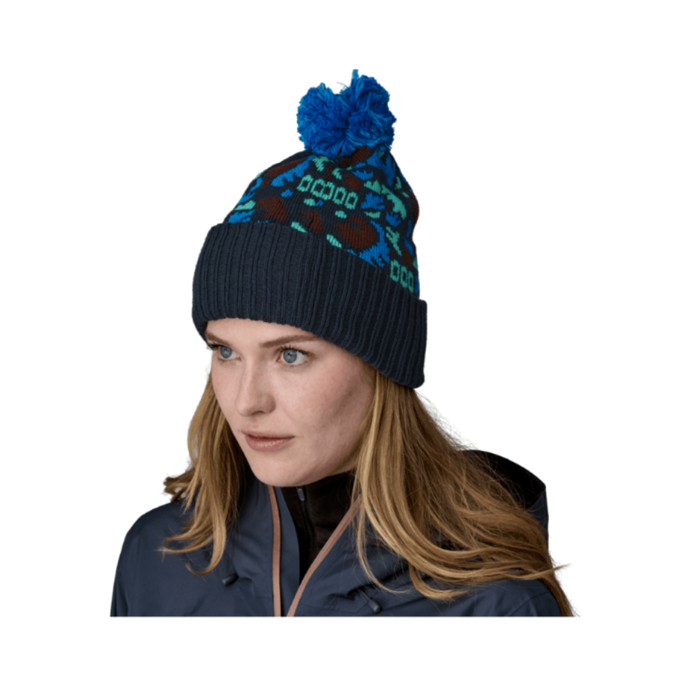 Patagonia Powder Town Beanie Mütze Across Oceans: Smolder Blue Bild 3
