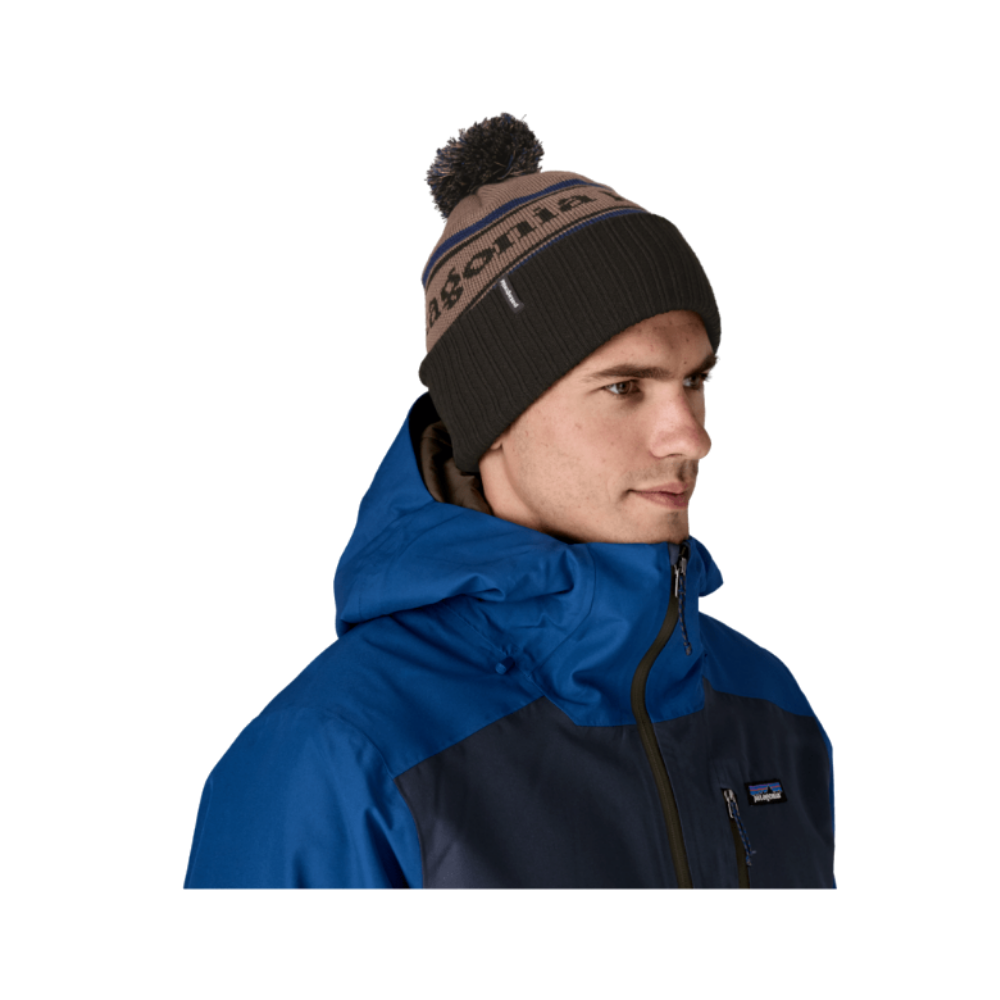 Patagonia Powder Town Beanie Mütze Park Stripe: Marlow Brown Bild 3