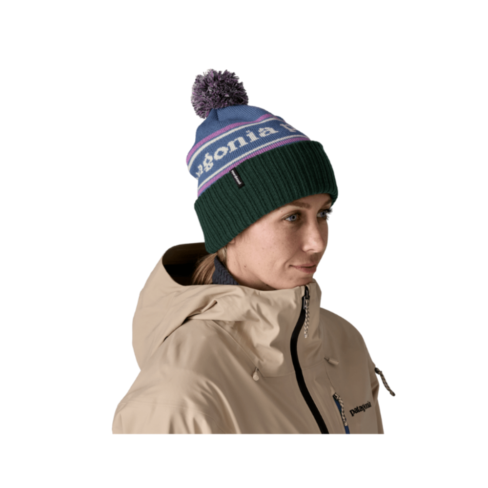 Patagonia Powder Town Beanie Mütze Park Stripe: Barnacle Blue Bild 3