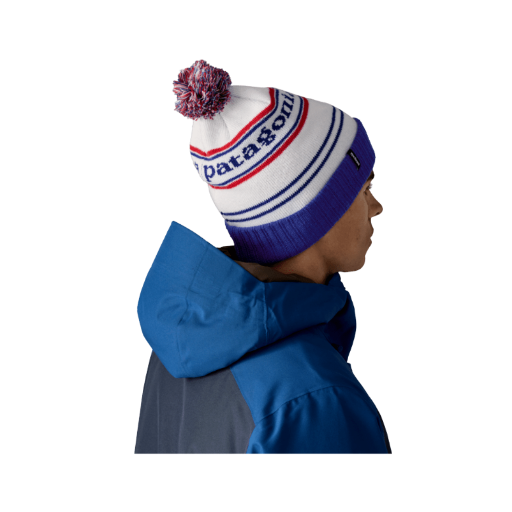 Patagonia Powder Town Beanie Mütze Park Stripe: Viking Blue Bild 5
