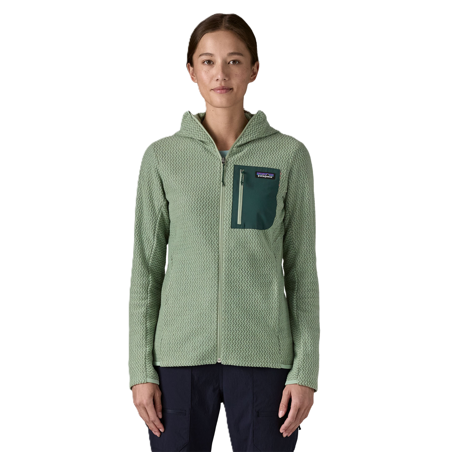 Patagonia R1 Air Full-Zip Hoody Damen Ellwood Green Bild 2