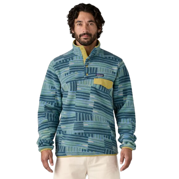 Patagonia Snap&#8209;T Fleece Herren Quilty Fitz: Wetland Blue Bild 2