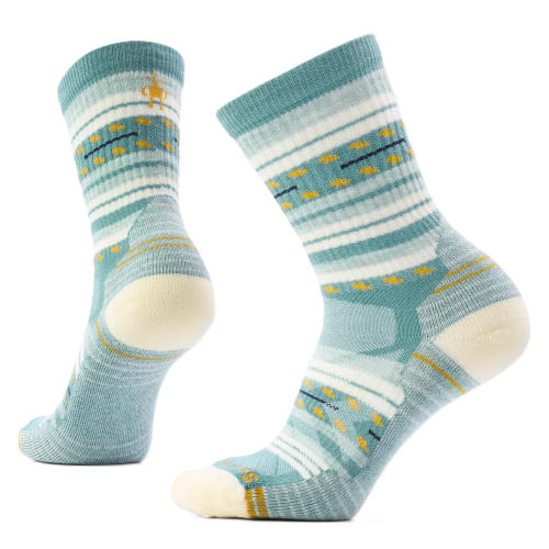 Smartwool Wandersocken Light Cushion Crew mit Margarita-Print Damen DUSTY TEAL Bild 1