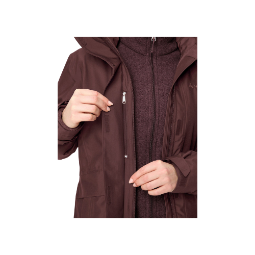 Vaude Idris IV 3in1 Parka Damen dark oak uni Bild 9